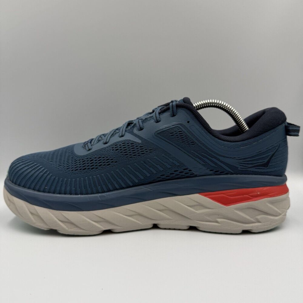 Hoka One One Bondi 7 Men's Size 11.5 2E Blue Running Shoes Sneakers 1110518 RTOS - Picture 2 of 8